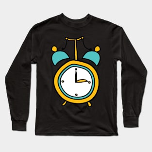 Alarm Clock Drawing Long Sleeve T-Shirt